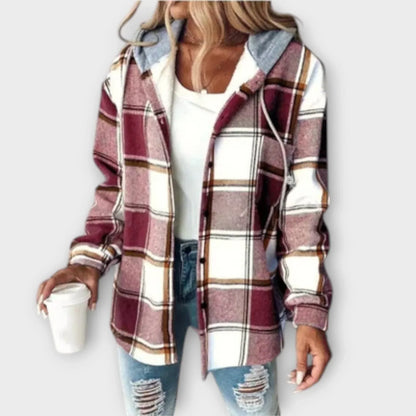 Claudia™ – Geruite Hoodie