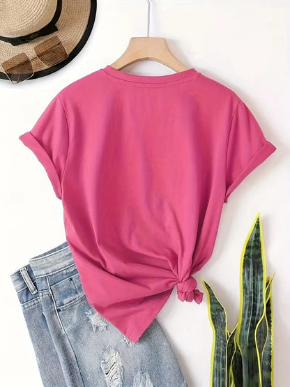 T-shirt met sprankelend hart | Samen tegen borstkanker