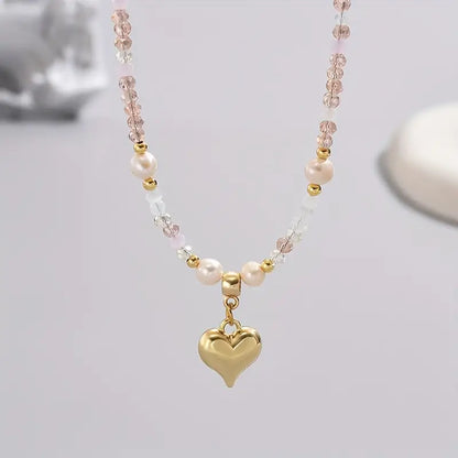 Gouden Hart Belofte Ketting | Samen tegen borstkanker
