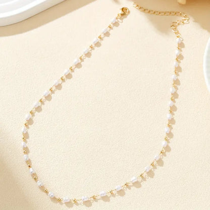 Gouden Parel Gratie Ketting | Samen tegen borstkanker