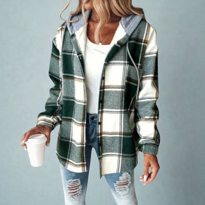 Claudia™ – Geruite Hoodie