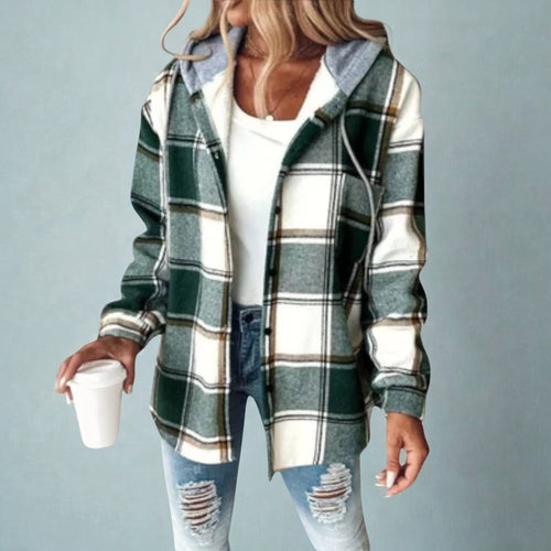Claudia™ – Geruite Hoodie