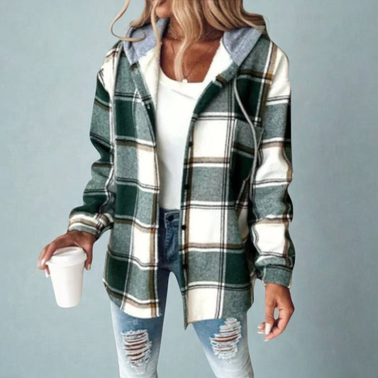 Claudia™ – Geruite Hoodie