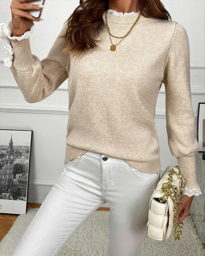 Teresa™ – Elegante Trui met Kantafwerking