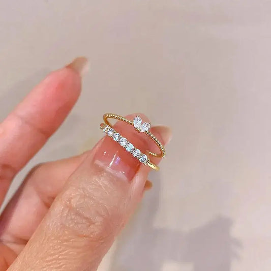 Mooie Hartvormige Ringenset | Samen tegen Borstkanker