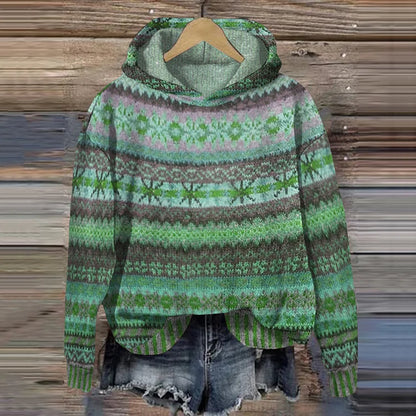 Gaby™ – Etnische Retro Hoodie