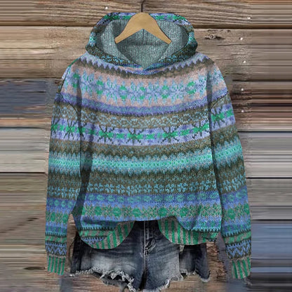 Gaby™ – Etnische Retro Hoodie