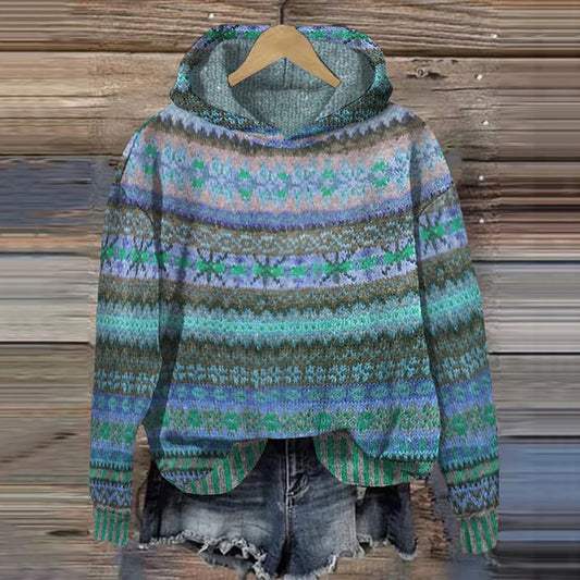 Gaby™ – Etnische Retro Hoodie