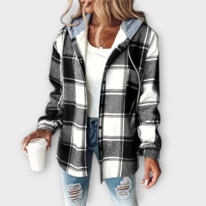 Claudia™ – Geruite Hoodie