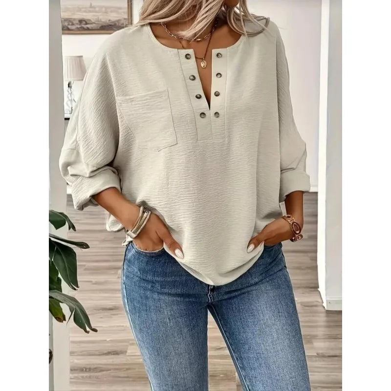 Adeline™ – Blouse met knoopdetails