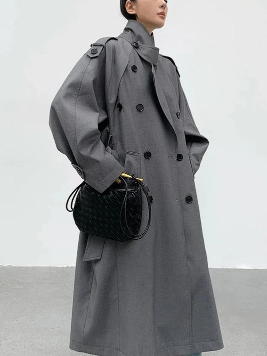 Gema™ - Oversized lange trenchcoat