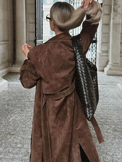 Helen™ – Vintage Lange Trenchcoat