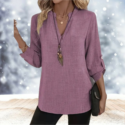 Alessandra™ – Losse V-blouse