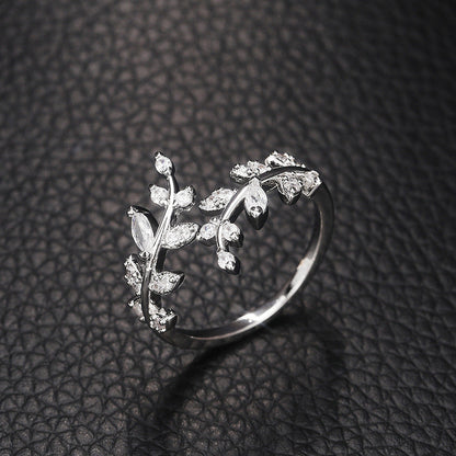 Elegante Wijnstok Ring | Samen tegen Borstkanker