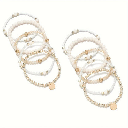 Betoverende Boho Armbandenset | Samen tegen borstkanker