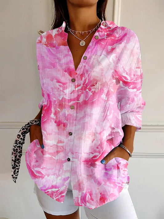 Casual Roze shirt | Samen tegen Borstkanker