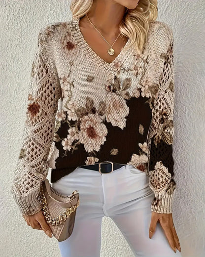 Tanya™ – Stijlvolle Gebloemde Trui