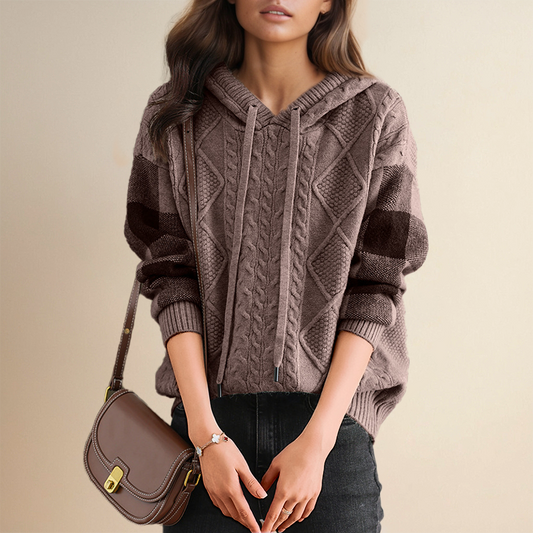 Leonie™ – Jacquard Trui met Capuchon