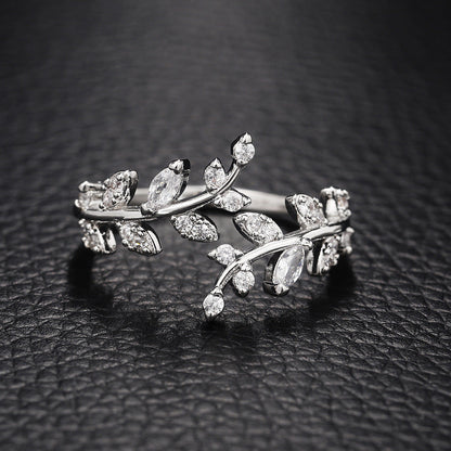 Elegante Wijnstok Ring | Samen tegen Borstkanker