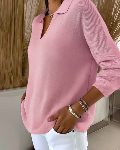 Emma™ – Klassieke Trui met V-Hals