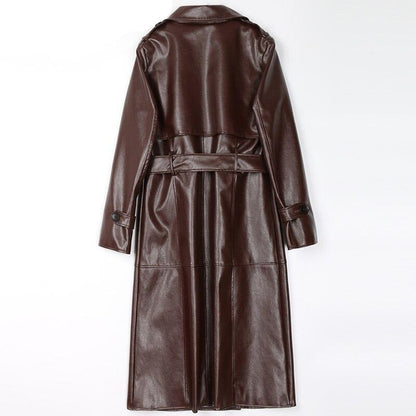 Belen™ - Leren trenchcoat