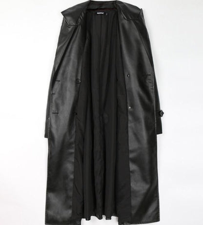 Belen™ - Leren trenchcoat
